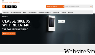 bticino.com Screenshot