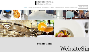 buckheadrestaurants.com Screenshot
