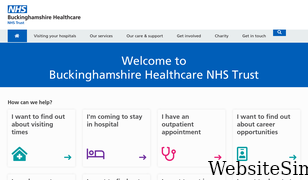buckshealthcare.nhs.uk Screenshot