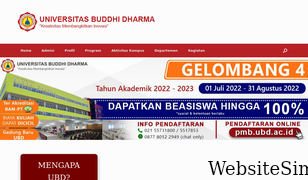 buddhidharma.ac.id Screenshot
