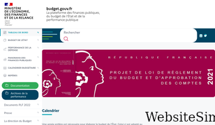 budget.gouv.fr Screenshot