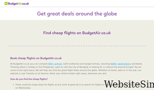 budgetair.co.uk Screenshot