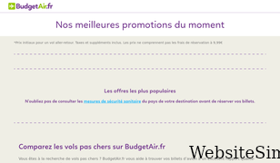 budgetair.fr Screenshot