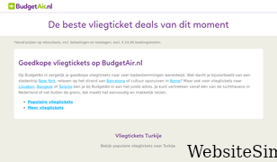 budgetair.nl Screenshot