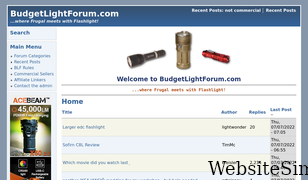 budgetlightforum.com Screenshot