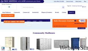budgetmailboxes.com Screenshot