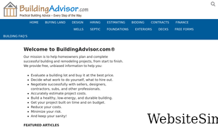 buildingadvisor.com Screenshot