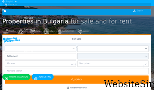 bulgarianproperties.com Screenshot