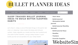bulletplannerideas.com Screenshot