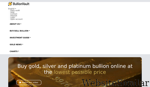 bullionvault.com Screenshot