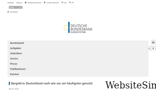 bundesbank.de Screenshot
