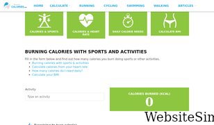 burned-calories.com Screenshot