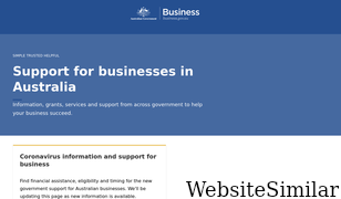 business.gov.au Screenshot