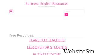 businessenglishresources.com Screenshot