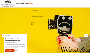 businesslawtoday.org Screenshot
