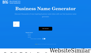 businessnamegenerator.com Screenshot