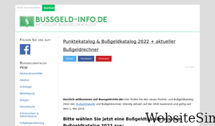 bussgeld-info.de Screenshot