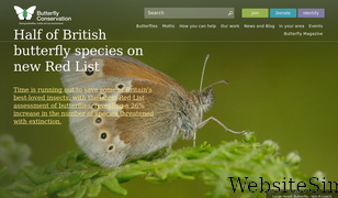 butterfly-conservation.org Screenshot