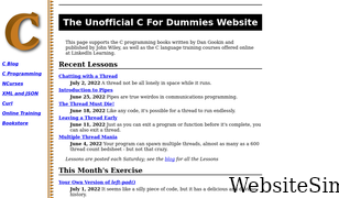 c-for-dummies.com Screenshot