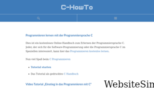 c-howto.de Screenshot