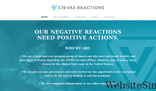 c19vaxreactions.com Screenshot