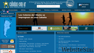 cabanias.com.ar Screenshot