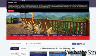 cabinsusagatlinburg.com Screenshot