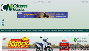 caceresnoticias.com.br Screenshot