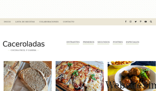 caceroladas.com Screenshot