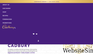 cadbury.com.au Screenshot