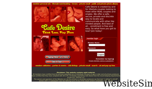 cafedesire.com Screenshot