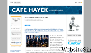 cafehayek.com Screenshot