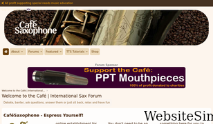 cafesaxophone.com Screenshot