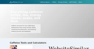 caffeineinformer.com Screenshot