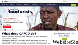 cafod.org.uk Screenshot