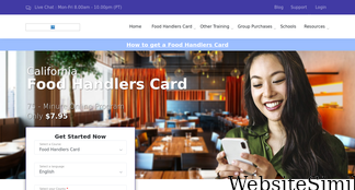 cafoodhandlers.com Screenshot