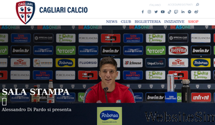 cagliaricalcio.com Screenshot