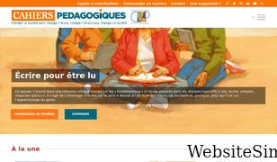 cahiers-pedagogiques.com Screenshot
