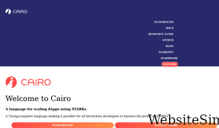cairo-lang.org Screenshot