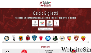 calcio-biglietti.com Screenshot
