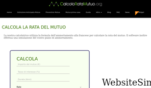 calcoloratamutuo.org Screenshot