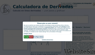 calculadora-de-derivadas.com Screenshot
