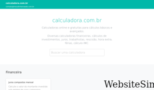 calculadora.com.br Screenshot