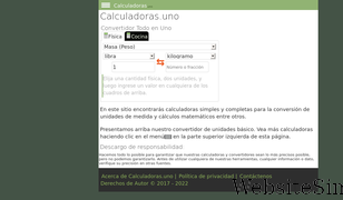 calculadoras.uno Screenshot