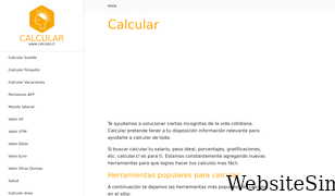 calcular.cl Screenshot