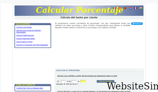 calcularporcentaje.es Screenshot