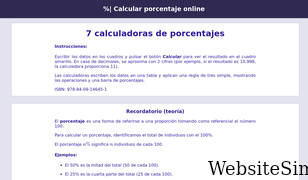 calcularporcentajeonline.com Screenshot