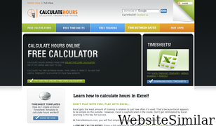 calculatehours.com Screenshot