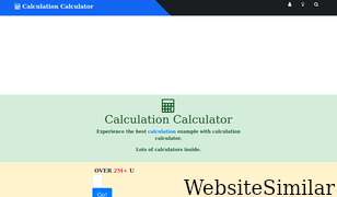 calculationcalculator.com Screenshot