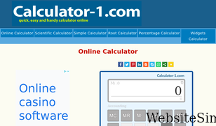 calculator-1.com Screenshot